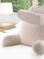 TV &  Reading Pillow with Detachable Cervical Bolster Backrest - Ivory