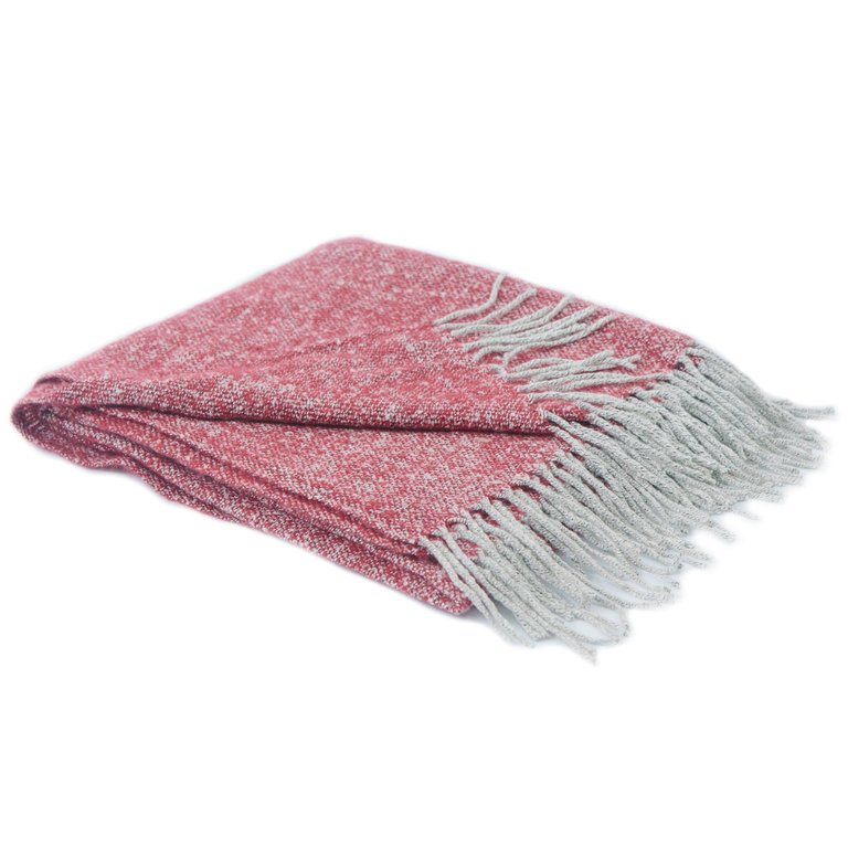 Ultra Soft Knit Throw Blanket - Burgundy