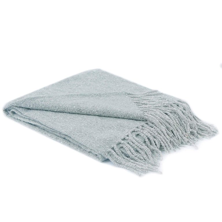 Ultra Soft Knit Throw Blanket - Gray