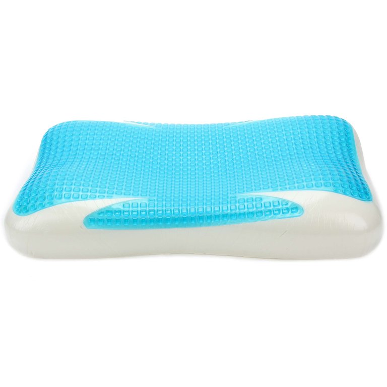 Ventilated Cooling Pillow Supportive Memory Foam Cool Gel Sleeping Pillow