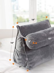 Wedge Pillow with Detachable Bolster & Backrest