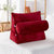Wedge Pillow with Detachable Bolster & Backrest - Maroon