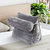 Wedge Shaped Back Support Pillow and Bed Rest Cushion - Gray