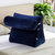 Wedge Shaped Back Support Pillow and Bed Rest Cushion - Navy