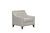 Aberdeen Linen Tufted Back Rest Modern Contemporary Club Chair - Cream