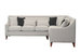 Aberdeen Linen Tufted Back Rest Modern Contemporary Right Facing Sectional Sofa