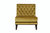 Achilles Modern Neo Traditional Tufted Velvet Slipper Accent Chair - Cognac