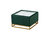 Adeline Storage Ottoman Velvet Upholstered Tufted Seat Gold Tone Metal Base With Discrete Interior Compartment, Modern Contemporary