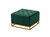 Adeline Storage Ottoman Velvet Upholstered Tufted Seat Gold Tone Metal Base With Discrete Interior Compartment, Modern Contemporary