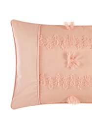 Ahtisa 9 Piece Comforter Set Jacquard Floral Applique Design Bed In A Bag