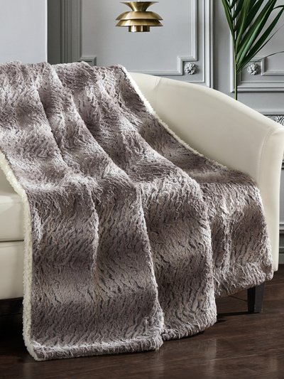 Chic Home Design Airam Throw Blanket Cozy Super Soft Ultra Plush Decorative Shaggy Faux Fur With Sherpa Lined Backing product