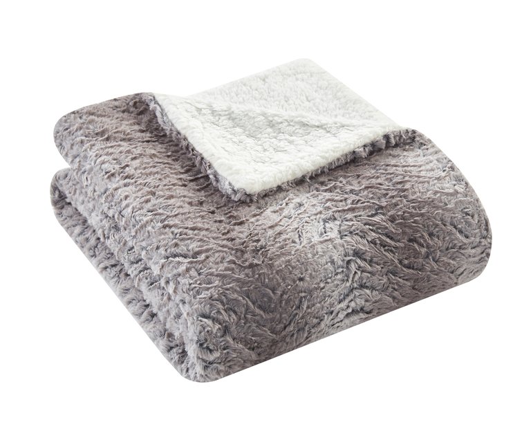 Airam Throw Blanket Cozy Super Soft Ultra Plush Decorative Shaggy Faux Fur With Sherpa Lined Backing