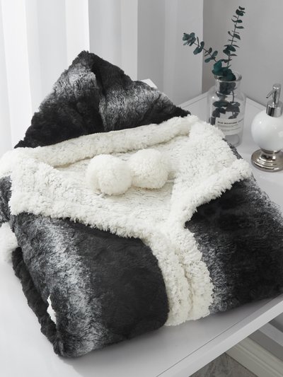 Chic Home Design Aisha Snuggle Hoodie Animal Print Robe Cozy Super Soft Ultra Plush Micromink Sherpa Lined Wearable Blanket product