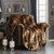 Alden Throw Blanket New Faux Fur Collection Cozy Super Soft Ultra Plush Micromink Backing Decorative Two-Tone Design - Gold