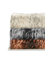 Alden Throw Blanket New Faux Fur Collection Cozy Super Soft Ultra Plush Micromink Backing Decorative Two-Tone Design