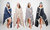 Ansen Snuggle Hoodie Leaf Pattern Metallic Print Robe Cozy Super Soft Ultra Plush Micromink Sherpa Lined Wearable Blanket