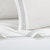 Arden 4 Piece Organic Cotton Sheet Set Solid White With Dual Stripe Embroidery Zig-Zag Details