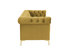 Bea Velvet Modern Contemporary Button Tufted with Gold Nailhead Trim Goldtone Metal Y-leg Sofa