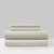 Brooke 3 Piece Sheet Set Super Soft Contemporary Two Tone Striped Pattern Design - Beige