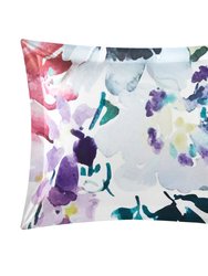 Butchart Gardens 4 Piece Reversible Comforter Set Floral Watercolor Design Bedding