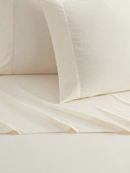 Casey 3 Piece Sheet Set Solid Color Washed Garment Technique