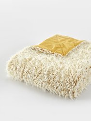 Chesney Throw Blanket 2 Piece Set Cozy Super Soft Ultra Plush Shaggy Lion Faux Fur Micromink with Design Coordinated Decorative Throw Pillow