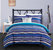 Chona 4 Piece Reversible Duvet Cover Set - Blue