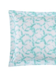 Chrisley 2 Piece Duvet Cover Set Contemporary Watercolor Overlapping Rings Pattern Print Design Bedding - Pillow Sham Included, Twin, Aqua