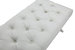 Dalit Updated Neo Traditional Polished Nailhead Tufted Linen X Bench