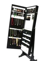Daze Modern Contemporary Mirror Border Rectangular Jewelry Storage Armoire Free Standing Cheval Mirror Full-length