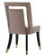 Elsie Dining Side Chair Velvet Upholstered Nailhead Trim Seat Espresso Finished Gold Tip Tapered Wood Legs, Modern Transitional - Set Of 2