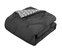 Erin 3 Piece Reversible Comforter Pinch Pleat Ruffled Design Geometric Chevron Pattern Bedding Set