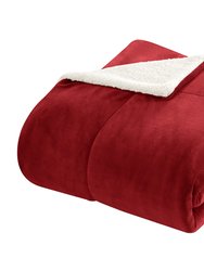 Ernest 3-Piece Plush Microsuede Sherpa Blanket