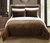 Ernest 7-Piece Plush Microsuede Sherpa Blanket, Sheet Set - Brown