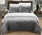 Ernest 7-Piece Plush Microsuede Sherpa Blanket, Sheet Set - Grey