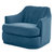 Eva Club Chair Velvet Upholstered Single Cushion Seat Vertical Channel Quilted Back Platform Base Design, Modern Contemporary