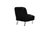 Fabio Accent Side Chair Sleek Stylish Faux Fur Upholstered Armless Design Acrylic Legs, Modern Contemporary