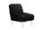 Fabio Accent Side Chair Sleek Stylish Faux Fur Upholstered Armless Design Acrylic Legs, Modern Contemporary