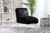 Fabio Accent Side Chair Sleek Stylish Faux Fur Upholstered Armless Design Acrylic Legs, Modern Contemporary