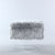 Fiorino Modern Contemporary Faux Fur Acrylic Leg Ottoman - Grey