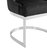 Gwen Dining Side Accent Chair Button Tufted Velvet Upholstery Half-Moon Silver Plated Solid Metal U-Shaped Base - Set Of 2, Modern Contemporary