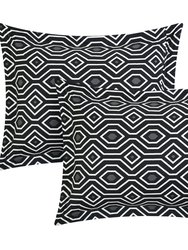 Heldin 10 Piece Comforter Set Reversible Hotel Collection Color Block Geometric Pattern Print Design Bed in a Bag Bedding