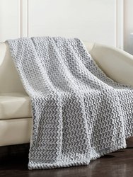 Isonoe Throw Blanket Cozy Super Soft Ultra Plush Decorative Shaggy Faux Fur With Sherpa Lined Backing