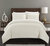 Jas 7 Piece Comforter Set Embossed Embroidered Quilted Geometric Vine Pattern Bed In A Bag - Beige