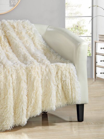 Chic Home Design Juneau Throw Blanket Cozy Super Soft Ultra Plush Decorative Shaggy Faux Fur With Micromink Backing product