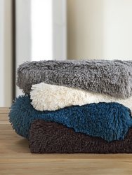 Juneau Throw Blanket Cozy Super Soft Ultra Plush Decorative Shaggy Faux Fur With Micromink Backing