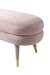 Lain Bench Plush Velvet Upholstery Tapered Gold Tip Metal Legs Rounded Seat Cushion