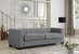 Limoges Sofa Plush Chenille Upholstery Espresso Finished Wood Legs, Modern Transitional