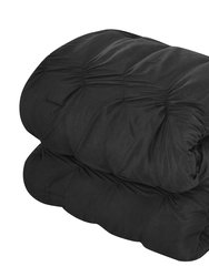 Luna 10 Piece Comforter Bed In A Bag Ruffled Pinch Pleat Embellished Design Complete Bedding Set