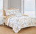 Maritime 4 Piece Reversible Quilt Coverlet Set "Life in the Sea" Theme Embossed Quilted Design Bedding